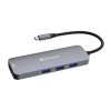 Verbatim USB-C Pro Multiport Hub CMH-08, 8 portů /HDMI, USB-A, USB-C, SD, microSD/ ,stříbrná 0023942321514