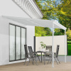 ZahradnyNabytok.org - Hliníková pergola Borneo 3x3 m - biela