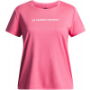 Dievčenské tričko Under Armour, TECH WORDMARK GRAPHIC ružová,biela, XL