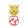 BRIGHT STARTS Hryzačka s hrkálkou Winnie the Pooh™ Hunny & Shake™ 2ks, 0m+