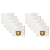 NEDIS sáčky do vysavače/ 10 kusů/ syntetické/ AEG-ELECTROLUX 9002565423, 8996689012681/ bílé (DUBG120AEG10)