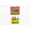 Teddies Kocky kubus Moje prvé zvieratká drevo 9x9x3cm 9ks v krabičke 11x11x6cm 12m+ MPZ