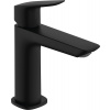 Hansgrohe Logis, páková umývadlová batéria 110 Fine CoolStart s odtokovou súpravou s tiahlom, čierna matná, HAN-71254670