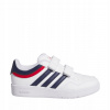 Detské topánky adidas Hoops 4.0 bielo-granátovo-červené JI3484 32
