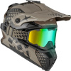CKX Helmets CKX prilba + okuliare TITAN Viper Titanium SIVÁ - L