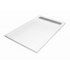 AQUATEK LEVEL 120 x 80cm obdĺžniková sprchová vanička, liaty mramor, biela, LEVEL120X80