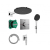 Hansgrohe Raindance Alive S - Sprchový set s termostatom pod omietku, priemer 30 cm, 3 prúdy, chróm 24630000