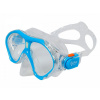 Šnorchlovací set 3 v 1, DETSKÝ, MODRÝ, obsahuje masku, plutvy a šnorchel