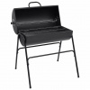 zahrada-XL Sudový gril s 2 grilovacími mriežkami čierny 80x95x90 cm oceľ 313635