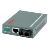 Optický konvertor RJ45 - SC, 100Mbit, Multimode OM, max. 2km, čierny