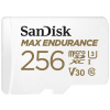 SanDisk MAX ENDURANCE microSDXC 256GB / C10, U3, V30 / 120,000 Hours / + SD Adaptér SDSQQVR-256G-GN6IA
