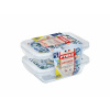 Pyrex Sada obdlžnikových doz sklo 2 x 0,8 l