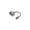 PremiumCord ROZDVOJKA UTP RJ45, 2xF-1xM 2 porty - smd2