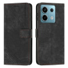 Peňaženkové kožené puzdro Stripe na Xiaomi Redmi Note 13 Pro 4G - Čierna