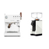 Ascaso Steel DUO PID PLUS, White&Wood + Eureka Mignon Perfetto, BL white