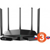 Tenda TX27 Pro AXE5700 WiFi6E Router, 1x GWAN, 3x GLAN, IPv6, BSS Color, VPN server, WPA3,CZ app