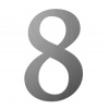 Domové číslo 8 Velikost: 12 cm