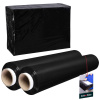 Čierna nepriehľadná stretch fólia na balenie 1,5 kg sada 2 ks.