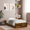 Rám postele se zásuvkami kouřový dub 100 x 200 cm kompozit Hnědá 3207291