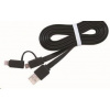 Gembird CC-USB2-AMLM2-1M USB Lightning 8-pin/Micro USB, 1m, černý