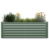 Blumfeldt High Grow Straight, vyvýšený záhon, 180 x 60 x 90 cm, z vlnitého oceľového plechu, jednoduchá montáž, odolný voči hrdzi a mrazu (GDMB4-Bl-HGS-1860-DM)
