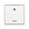 Tlačidlo ABB 3553-93289B1 Classic s orientačnou kontrolkou biele