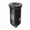 Green Cell CADM-GC-38AC CL adapter Green Cell PowerRide Nano38 38W 6A USB-C USB-A s Power Delivery 3.0 a rychlým nabíjením Ultra Charge do aut se zásuvkou 12V a 24V