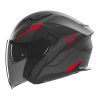 Přilba N130 Myst, NOX (černá matná, červená, vel. M)