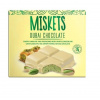Miskets Dubajská biela čokoláda s pistáciovou náplňou s cestovými rezancami kadayif 100 g