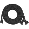 Emos P0604, predlžovací kábel vonkajší gumový – 2 zásuvky, 25m, 3× 1,5mm2, IP44 P0604