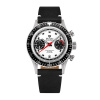 Nivada Grenchen Chronomaster Paul Newman - Inter. Bezel - Manual - Black Leather White Stitching + 5 rokov záruka a darček ZADARMO