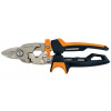 FISKARS 1027212 Prevodové nožnice na plech PowerGear, krátka čepeľ