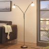 Stojacia lampa Lindby Gwendolin, 160 cm, niklová farba, 2 svetlá. - 9621650