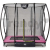 Trampolína s ochrannou sieťou Silhouette Ground Pink Exit Toys prízemná 153*214 cm ružová