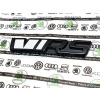 Škoda Auto - logo masky RS230 vo farbe black magic s bielym reflexom 126mm x 26mm