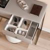 Emuca Organizér do kúpeľňovej zásuvky TIDY XL - 4 boxy / Biely