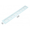 SRL - ALFA vetracia mriežka 60 x 500 mm Dĺžka: 500 mm, Šírka: 60 mm BIL - biela lesklá (RAL 9010)