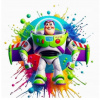 TLAČ CUKROWY Hmotnosť Jedlý obrázok na tortu BUZZ ASTRAL TOY STORY + MENO POSTAVY 48