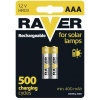 nabíjacie batérie aaa (r03) 1,2v/400mah raver solar 2ks
