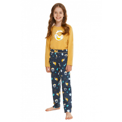 TARO Dievčenské pyžamo 2615 Sarah yellow žltá, 116