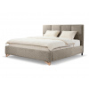Wilsondo Manželská čalúnená posteľ s úložným priestorom Sofira 160x200 - tmavobéžová