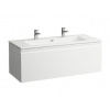 Laufen Pro S - Skrinka s dvojumývadlom, 120x53x50 cm, 1 zásuvka, matná biela H8609684631071