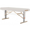 Prenosný elektrický masážny stôl Clap Tzu Linea Physio Farba: PU - biela (white), Rozmery: 192x75cm, Doplnky: sieťové napájanie + vstavané elektrické vyhrievanie + nožný spínač od 192*65 cm | 29 kg |