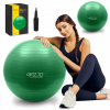 Klasická guľa 4FIZIO 75 cm odtiene zelenej (Rehabilitačná gymnastická guľa 75 Fitness čerpadlá)