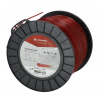 NL27281SKR Vyžínacie lanko Kramp priemer 2,65 mm, 281 m, štvorhranné, červené