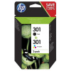 HP originál ink N9J72AE, HP 301, black/color, blister, 190/165str., 2-pack