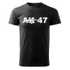 DRAGOWA krátke tričko AK-47, čierna 160g/m2 - XL