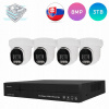 Kopulová kamera (dome) IP Orlux.sk Pro Dome 8MP - 4 kameryý 8 Mpx set