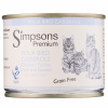 Simpsons Premium Cat Four Bird Casserole - mokré bezobilné krmivo pre mačky, kura, morku, kačicu a hus - 200 g