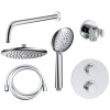 AQUARISTO STYLE Sprchový set: termostat ERIDAN + hlavová sprcha 240mm + príslušenstvo